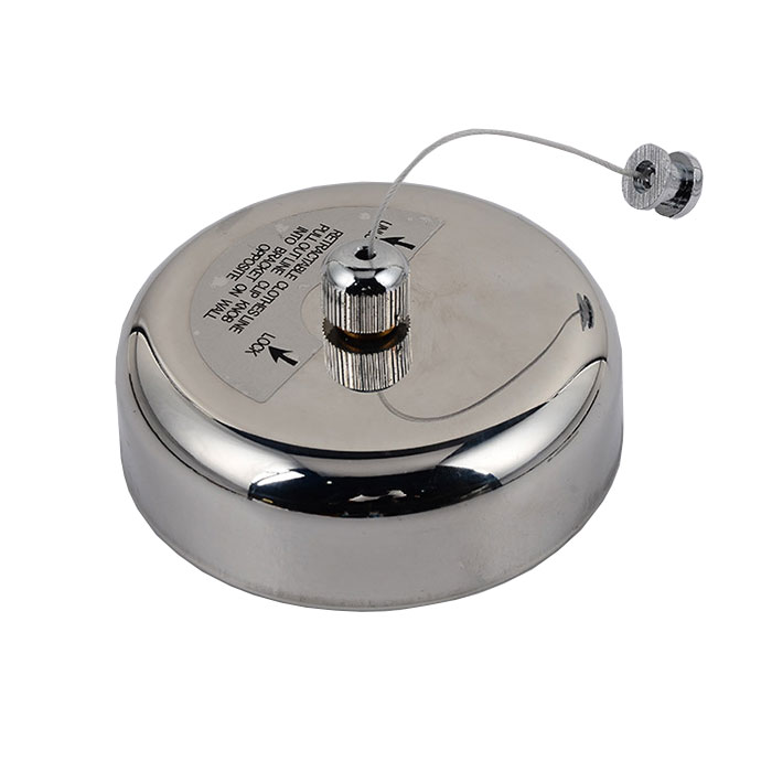 室内用 物干しワイヤーロープ 巻き取り 収納式 ステンレス製 ハンガーロープ シャワールーム バスルーム ランドリー タオルかけ 壁付け ◇ALW-ZY-304 | ワイヤー 洗濯 便利 ステンレス